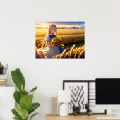 Morgenernte: Anime Fields Poster (Heimbüro)