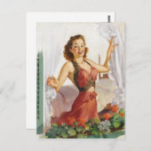 Morgenessen Button nach oben Postkarte (Vorne/Hinten)