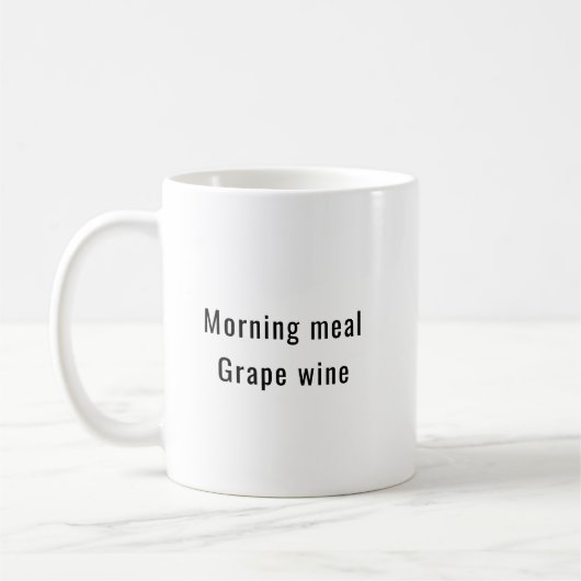 Morgenessen Traubenwein Niedlich Kaffeetasse (Links)