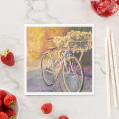 MORGENFAHRRADMONOGRAMM-PARTY SERVIETTE (Beispiel)