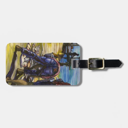 Morgenfang, Harbour Island, Bahamas Gepäckanhänger (Vorderseite horizontal)