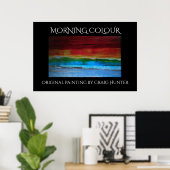 Morgenfarbe Poster (Heimbüro)