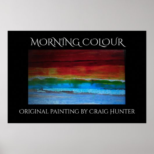 Morgenfarbe Poster (Vorne)