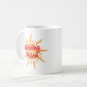 Morgenfarbe Sonne und Brot Kaffeetasse (Vorderseite Links)