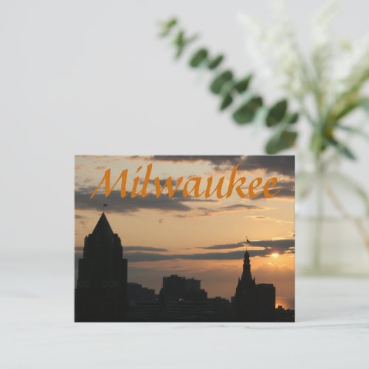 Morgenfarben Postkarte (Stehend Vorderseite)