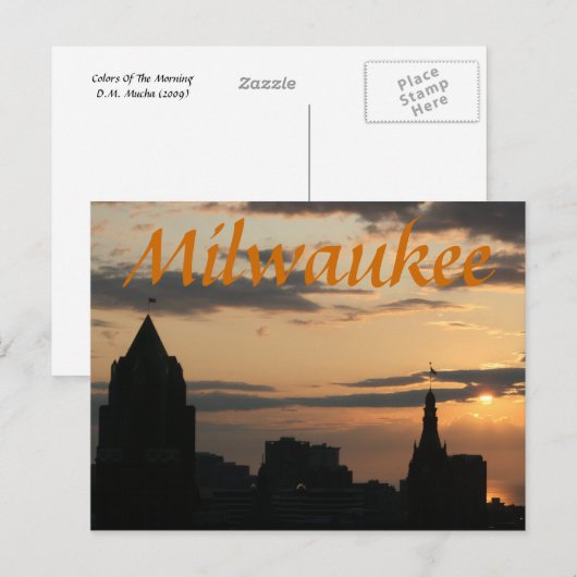 Morgenfarben Postkarte (Vorne/Hinten)