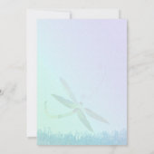 Morgenfeld Dragonfly Blue Brautparty Einladung (Rückseite)