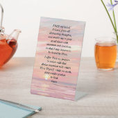 Morgengebet auf einem Schild der Höhle (In SItu)