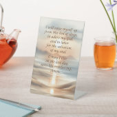 Morgengebet auf einem Schild der Höhle (In SItu)