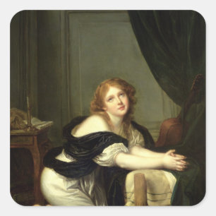 Morgengebet Quadratischer Aufkleber