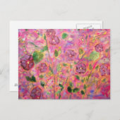 Morgengläser lila und blau postkarte (Vorne/Hinten)