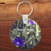 Morgengläser Schwarz-Weiß-Personalisiert Schlüsselanhänger (Rückseite)