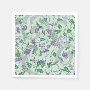 Morgenglorien Blue Garden Print Paper Napkins Serviette