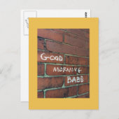 Morgengras Postkarte (Vorne/Hinten)