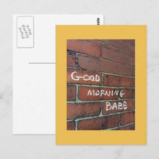 Morgengras Postkarte (Vorne/Hinten)