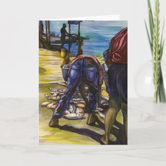 Morgengrauen, Bahamas Grußkarte Karte (Vorderseite)