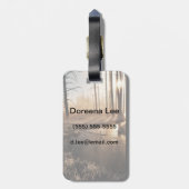 Morgengrauen Gepäckanhänger (Rückseite vertikal)