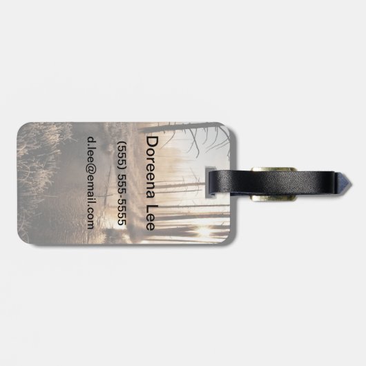 Morgengrauen Gepäckanhänger (Rückseite horizontal)