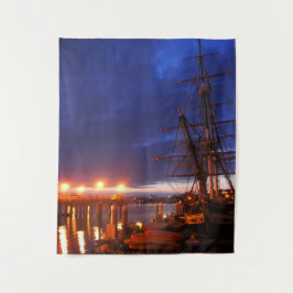 Morgengrauen im Foto durch Knistern Wandteppich