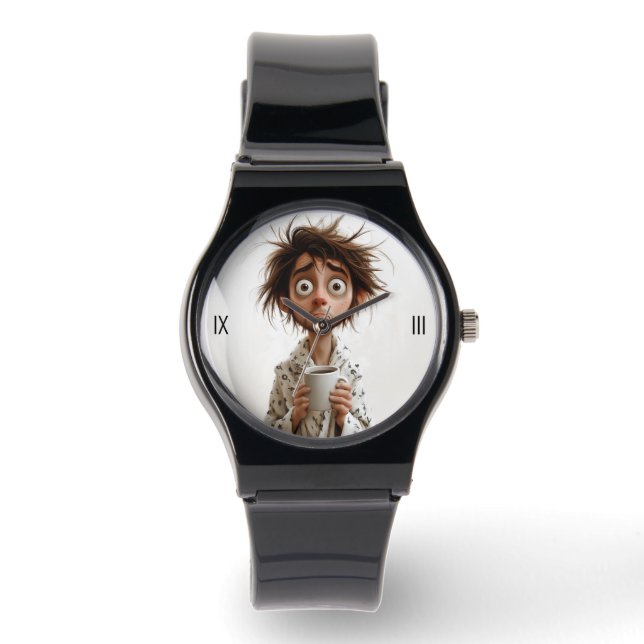 Morgengrauen: Kaffee zuerst, Fragen später Armbanduhr (Vorderseite)