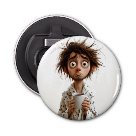 Morgengrauen: Kaffee zuerst, Fragen später Flaschenöffner (Vorderseite)