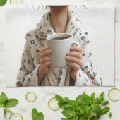 Morgengrauen: Kaffee zuerst, Fragen später Geschirrtuch (Gefaltet)