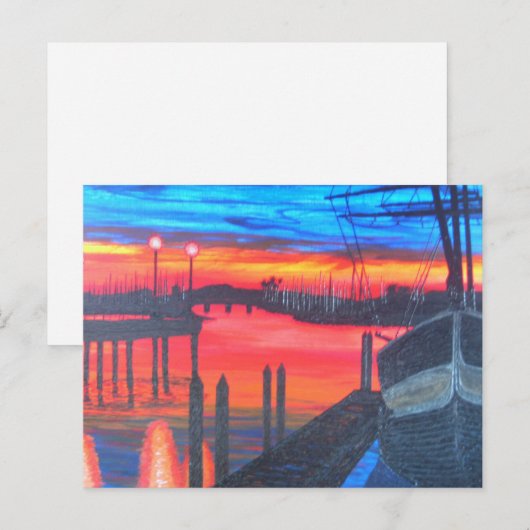 Morgengrauen Postkarte (Vorne/Hinten)