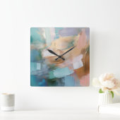 Morgengrauen Quadratische Wanduhr (Zuhause)