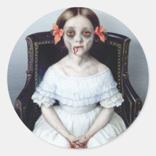 Morgengrauen Runder Aufkleber