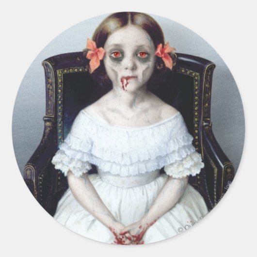 Morgengrauen Runder Aufkleber (Vorderseite)