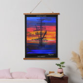 Morgengrauen, sicherer Hafen Wandteppich Mit Holzrahmen (Schlafzimmer)