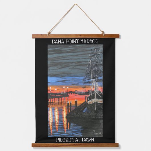 Morgengrauen Wandteppich Mit Holzrahmen (Vorderseite)