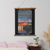 Morgengrauen Wandteppich Mit Holzrahmen (Schlafzimmer)