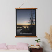 Morgengrauen Wandteppich Mit Holzrahmen (Schlafzimmer)