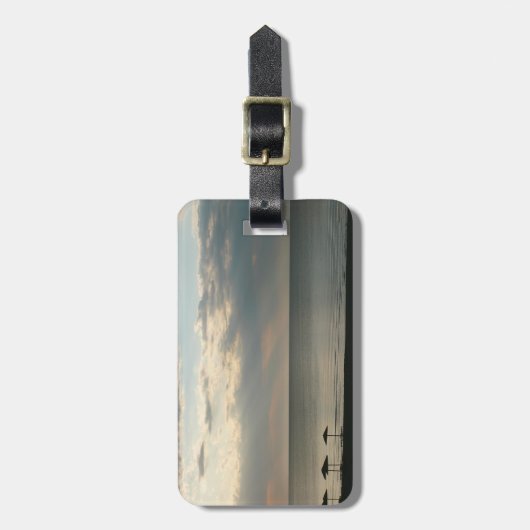 Morgenhimmel über Strand in Griechenland Landschaf Gepäckanhänger (Vorderseite vertikal)