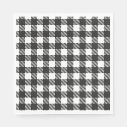 Morgenhite Buffalo Karo Kariert Urlaub Serviette (Vorderseite)