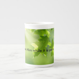 Morgeninspiration und -Liebe Porzellantasse