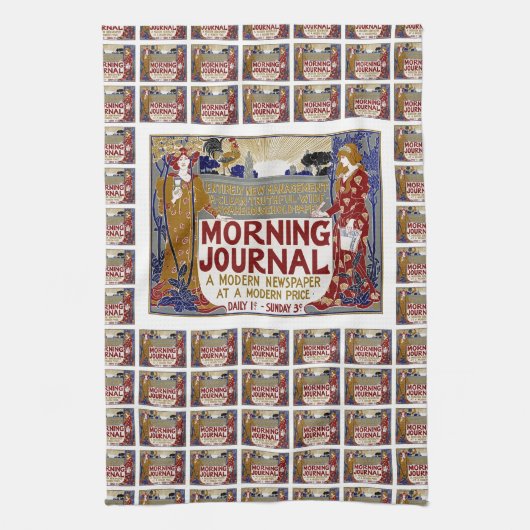 Morgenjournal Geschirrtuch (Vertikal)