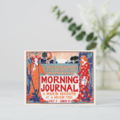 Morgenjournal – Louis Rhead Postkarte (Stehend Vorderseite)