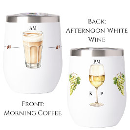 Morgenkaffee Abend Weißer Weintrauber