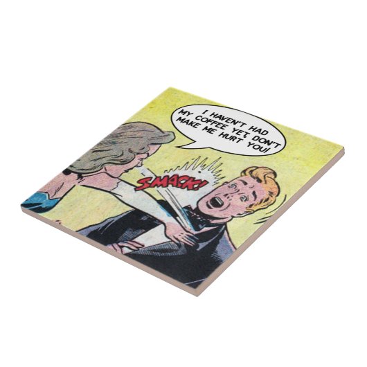 Morgenkaffee Drinkers Funny Comic Strip Fliese (Seite)