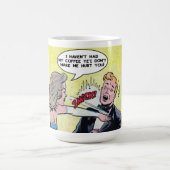 Morgenkaffee Drinkers Funny Comic Strip Kaffeetasse (Mittel)