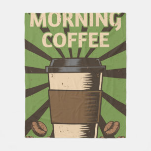 Morgenkaffee Fleecedecke