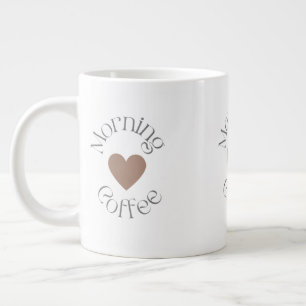 Morgenkaffee, Geschenk für gemütliche Kaffeeliebha Jumbo-Tasse