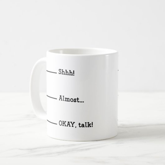 Morgenkaffee Kaffeetasse (Vorderseite Links)