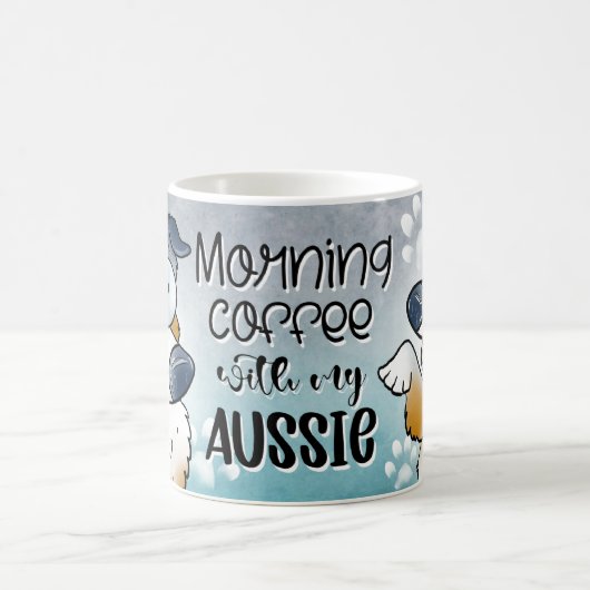 Morgenkaffee mit meiner Aussie Kaffeetasse (Mittel)