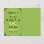 Morgenkaffee mit Schüssel Kaffeebohnen (Wasserfarb Einladungspostkarte (Rückseite)