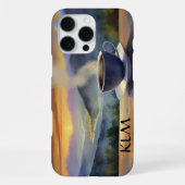 Morgenkaffee-Monogramm iPhone Hülle (Rückseite)