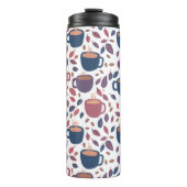 Morgenkaffee Niedlich farbenfrohe Fun Muster Thermosbecher (Vorderseite)