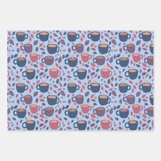 Morgenkaffee Niedlicher Pastell Geschenk Set Geschenkpapier Set (Vorderseite 3)